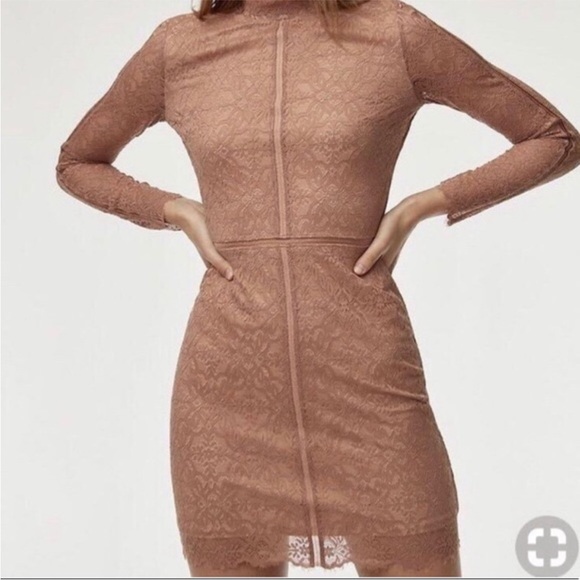 NWT Sz 4 Aritzia WILFRED Janvry Lace Mini Dress - Picture 4 of 10